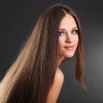 Girl and her hair